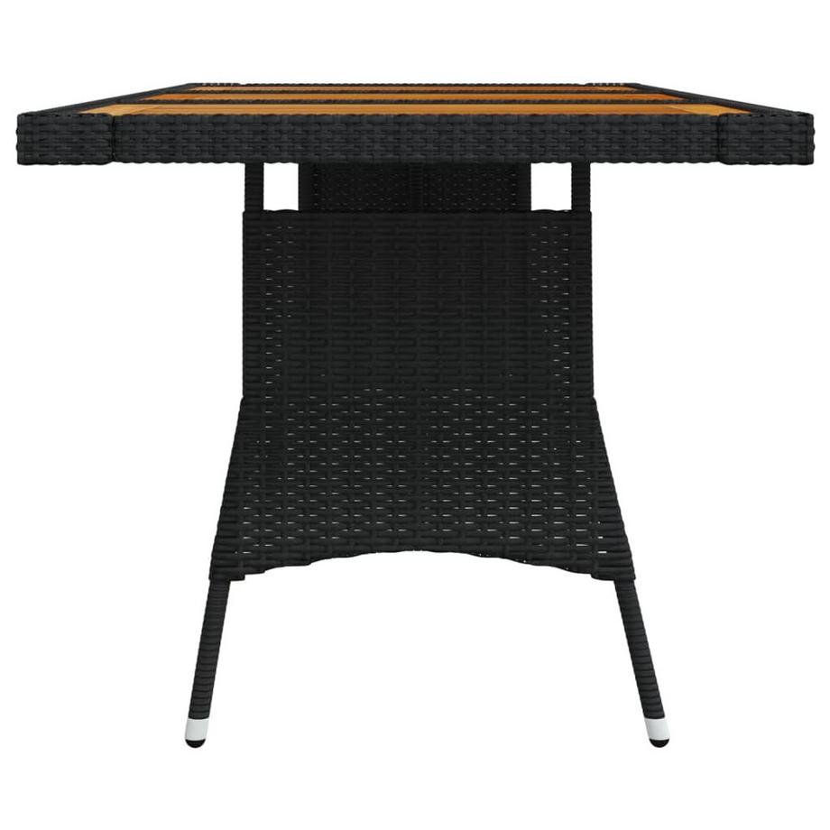 VidaXL Table de jardin rotin synthétique  