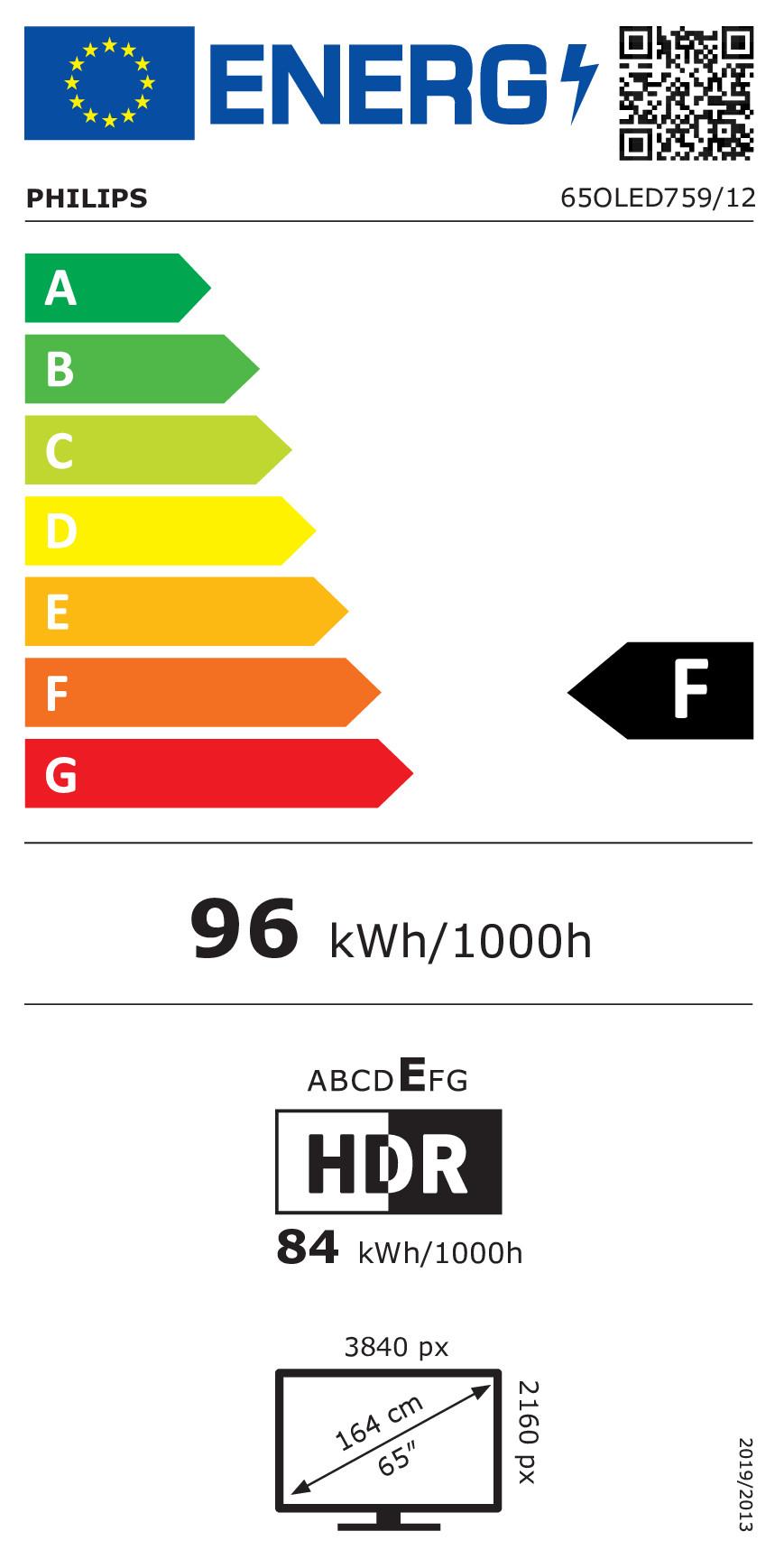 PHILIPS  Philips 65OLED759/12 TV 165,1 cm (65") 4K Ultra HD Smart TV Wi-Fi Cromo 