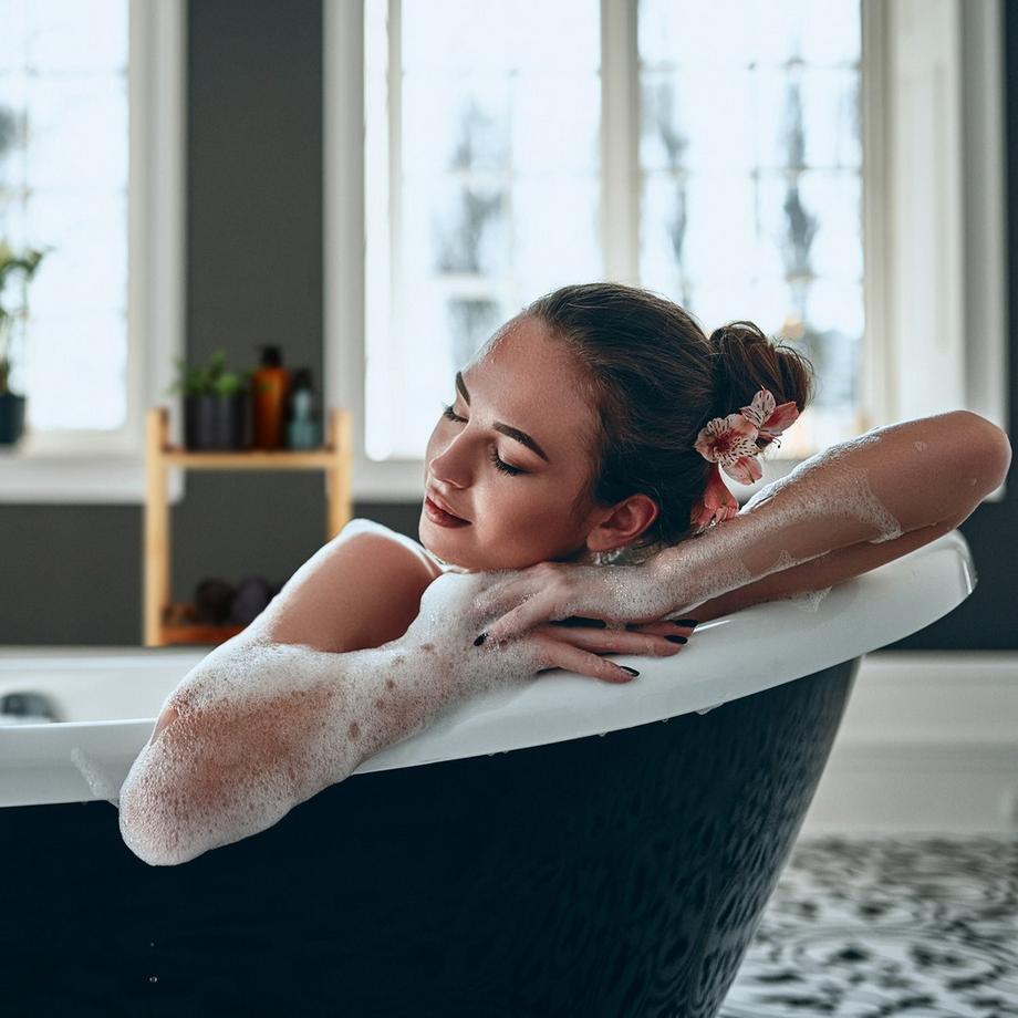 B2X Étagère de salle de bain en noyer 3 étagères  