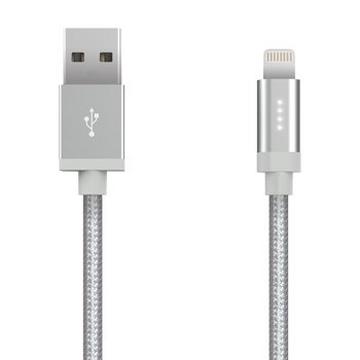 1.2m, Lightning/USB-A 1,2 m Argent