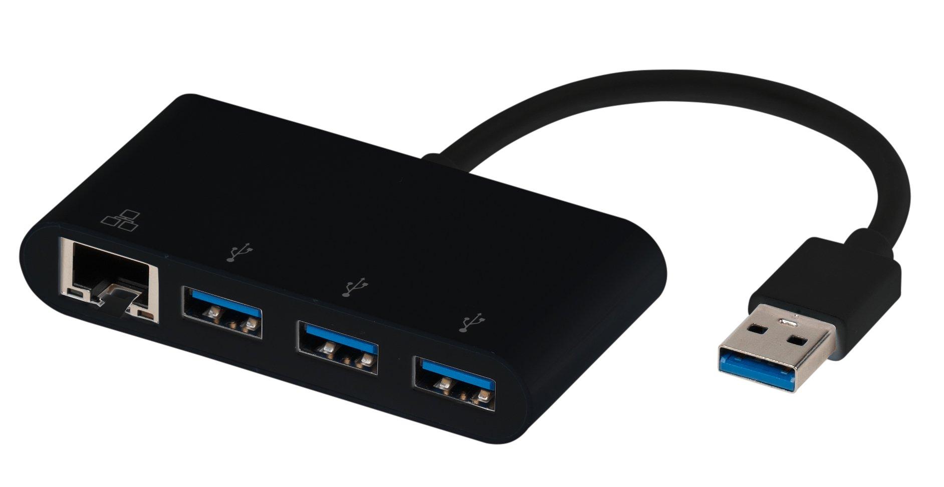 Image of IT-USB NET HUB Kabelgebunden USB 3.2 Gen 1 (3.1 Gen 1) Type-A Schwarz