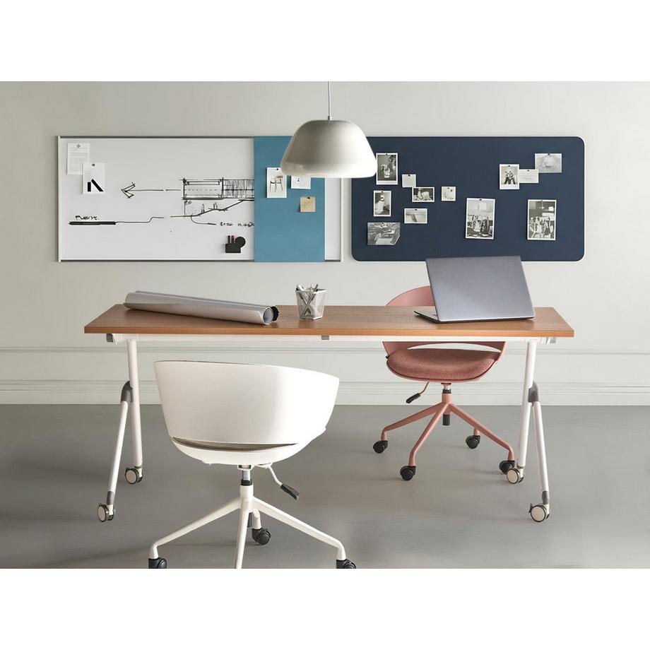 Beliani Bureau pliable en Panneau de particules mélaminé (MFC)  BENDI  