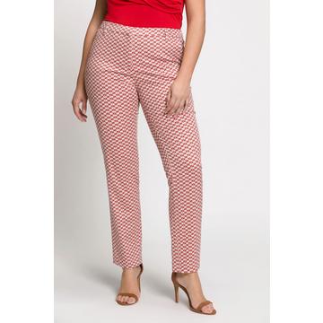 Pantalon Sophie, imprimé graphique, jambes étroites, ceinture confortable