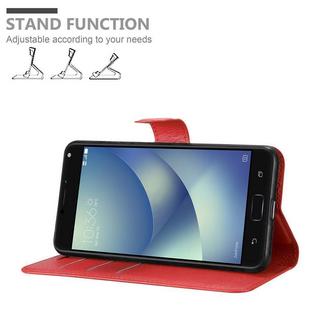 Cadorabo  Hülle für Asus ZenFone 4 MAX (5.5 Zoll) Standfunktion, Kartenfach 