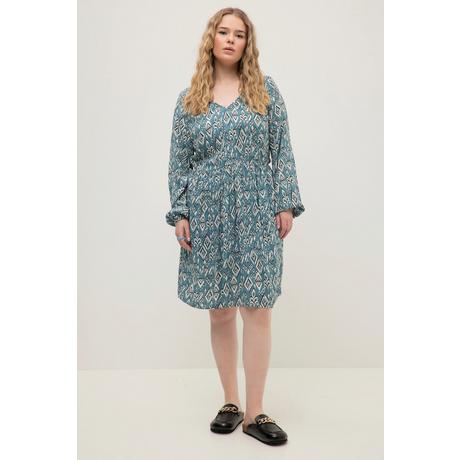 Studio Untold Robe Mini A-Line Imprimé Tribal Manches Longues  