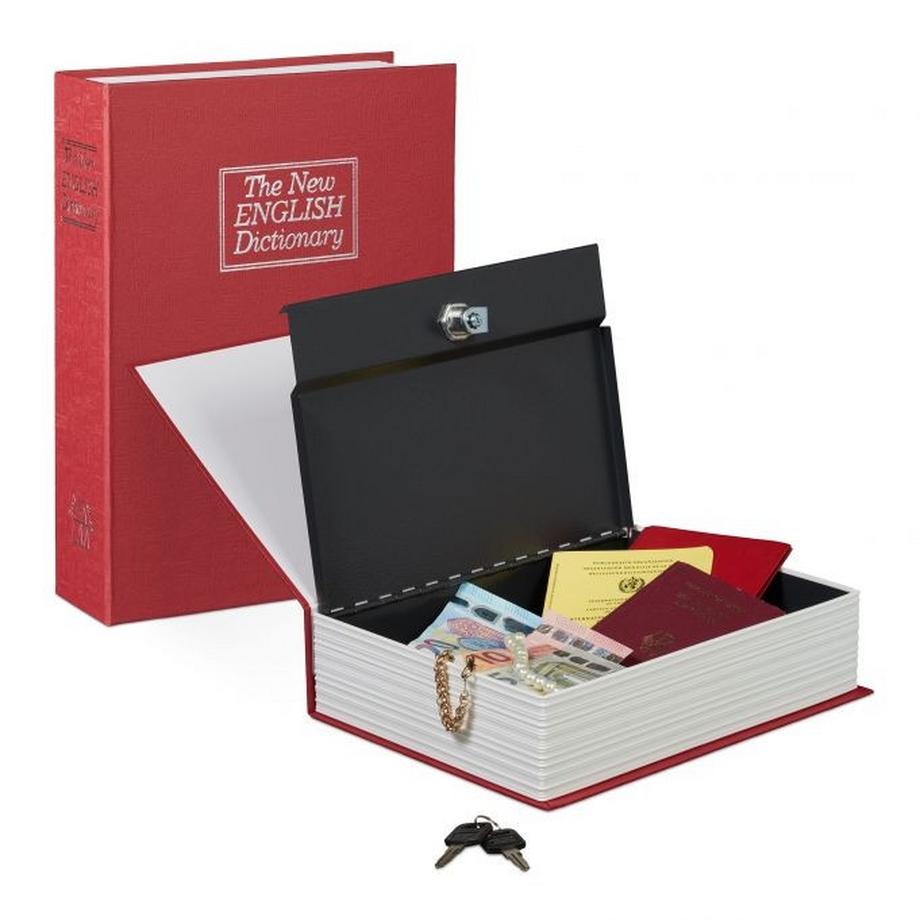 Ampio scomparto porta libri con serratura