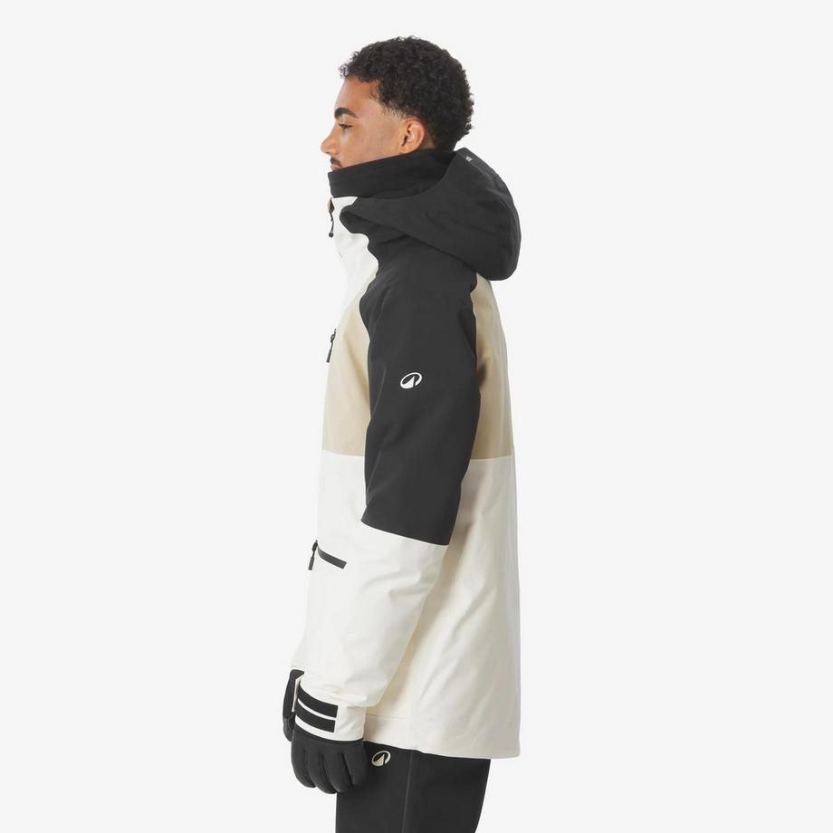 WEDZE  Veste de ski et snowboard chaude et respirante All Mountain homme, AM 500 BEIGE 