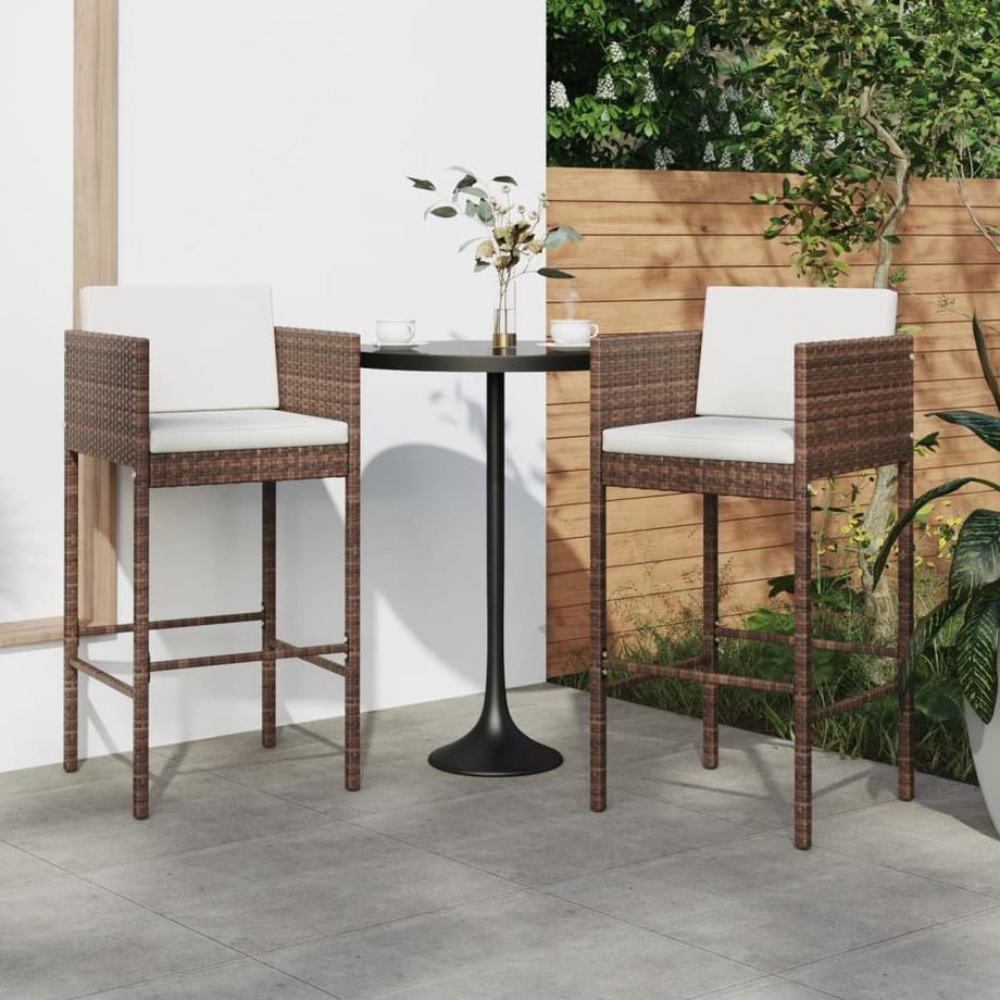 VidaXL Barstuhl poly-rattan  
