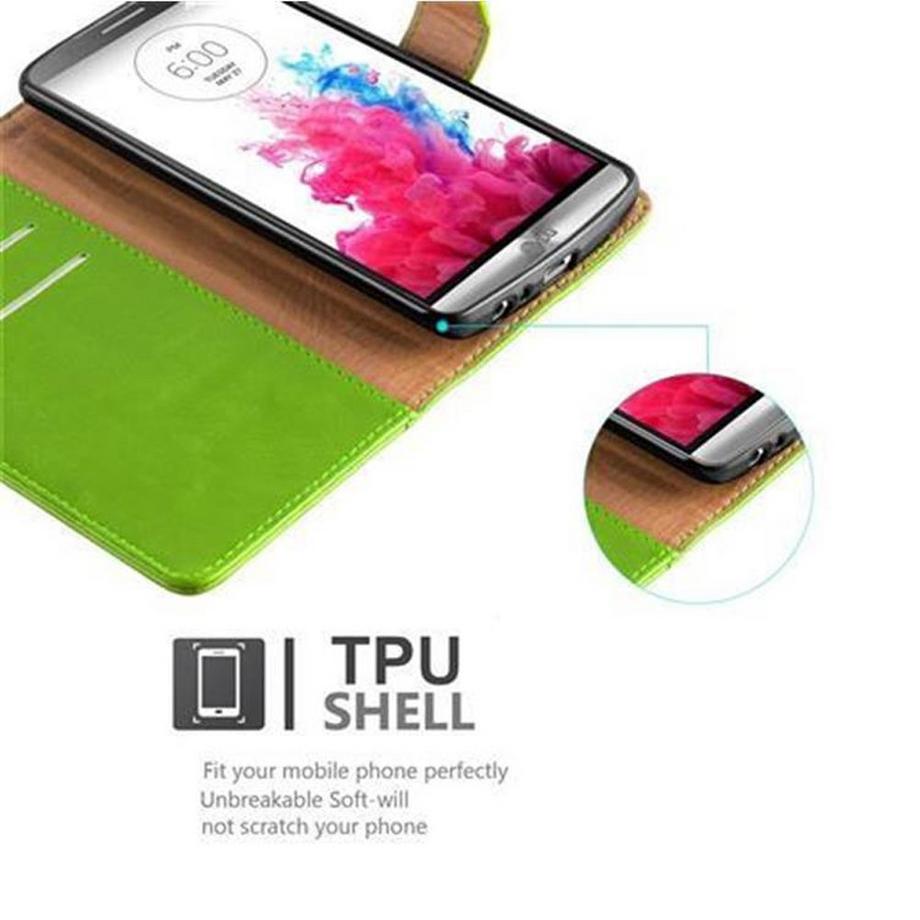Cadorabo  Housse compatible avec LG G3 - Coque de protection avec fermeture magnétique, fonction de support et compartiment pour carte 