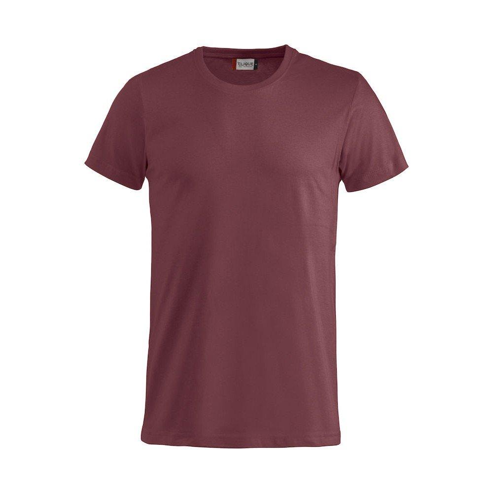 Image of Basic Tshirt Herren Weinrot XXL
