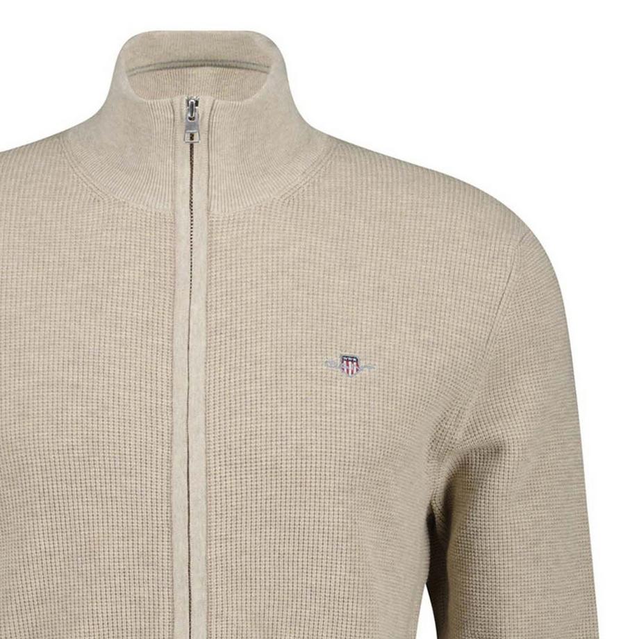 GANT Micro Texturierte Baumwoll Zip Cardigan  