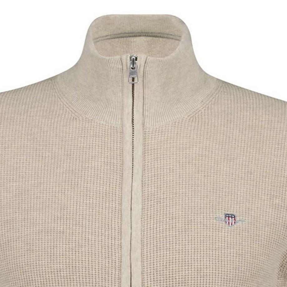 GANT Micro Texturierte Baumwoll Zip Cardigan  