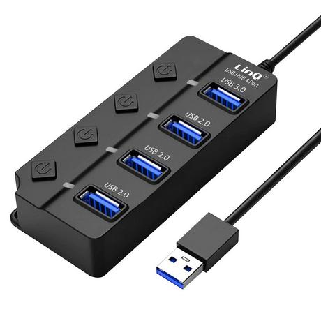 Avizar  Hub 4 en 1 USB 3.0 + 3x USB 2.0 LinQ 