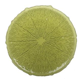 Aulica ASSIETTE PLATE VERTE 28CM - CITRON PAR BOITE DE - 6  