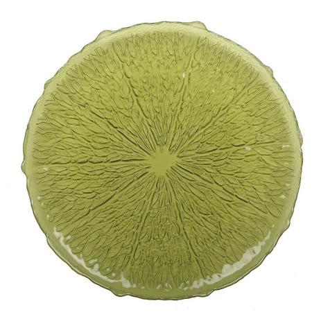 Aulica ASSIETTE PLATE VERTE 28CM - CITRON PAR BOITE DE - 6  