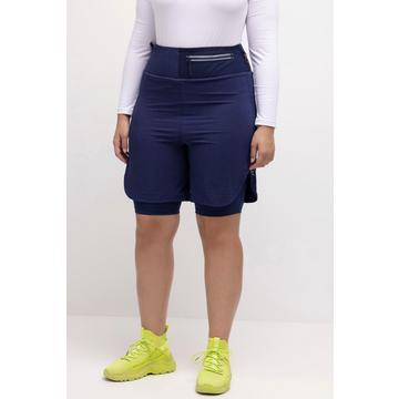 Shorts funzionali 2-in-1 con tasca con zip, dettagli ad alta visibilità e moschettone