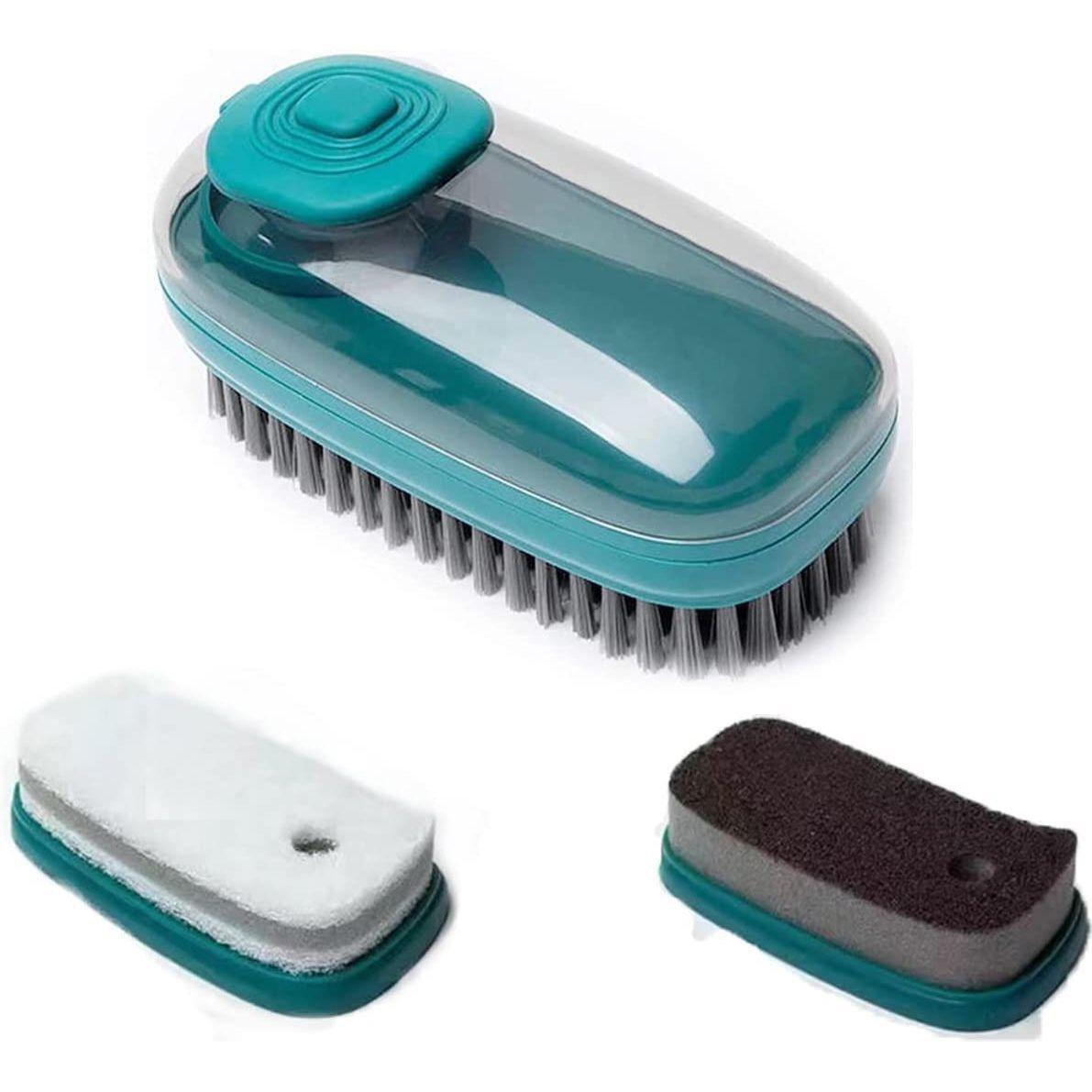 Northio  Brosse de nettoyage avec distributeur - verte 