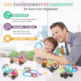 Activity-board  Magnetische Bauklötze 53 Stück magnetisches Spielzeug Magnete Kinder magnetische Bauklötze 