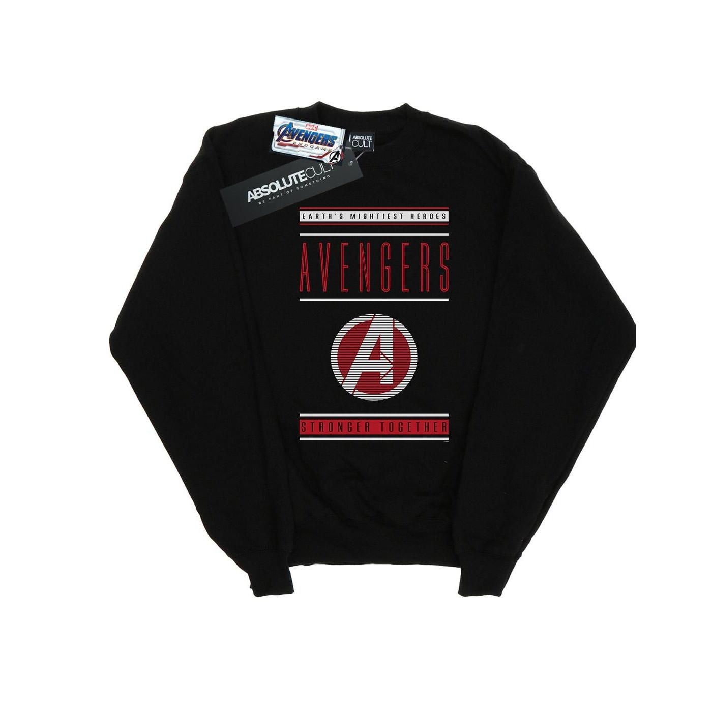 Image of Avengers Endgame Stronger Together Sweatshirt Jungen Schwarz 140/146