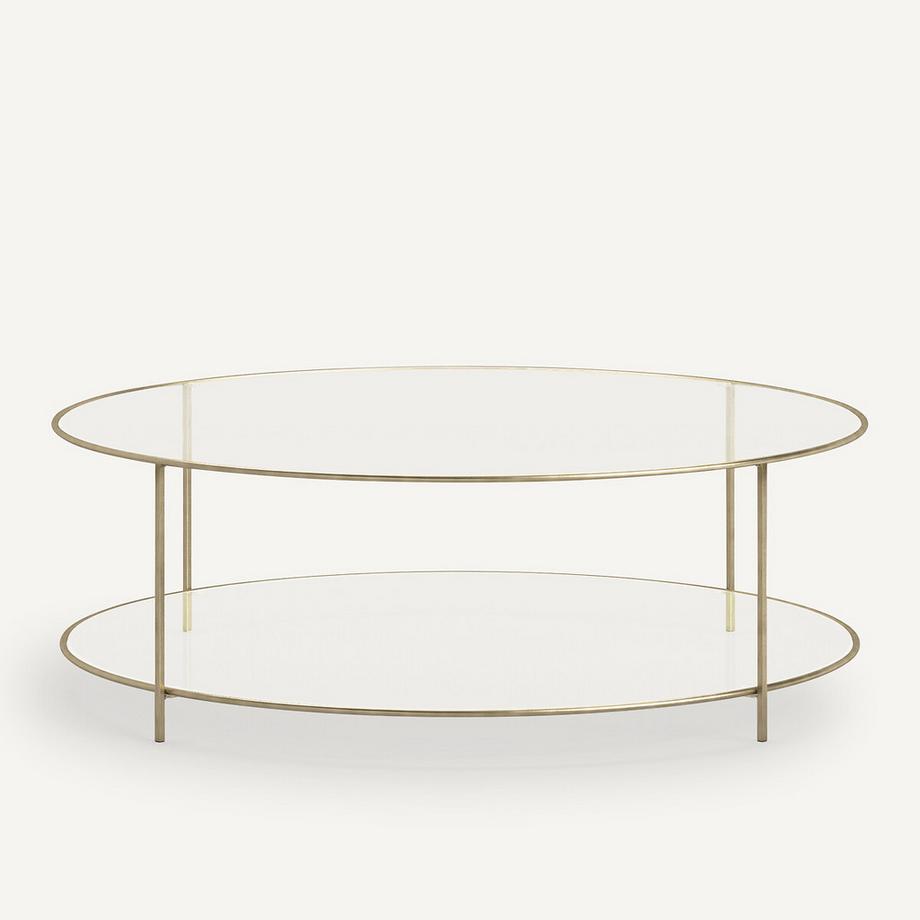 AM.PM Table basse ronde verre trempé  