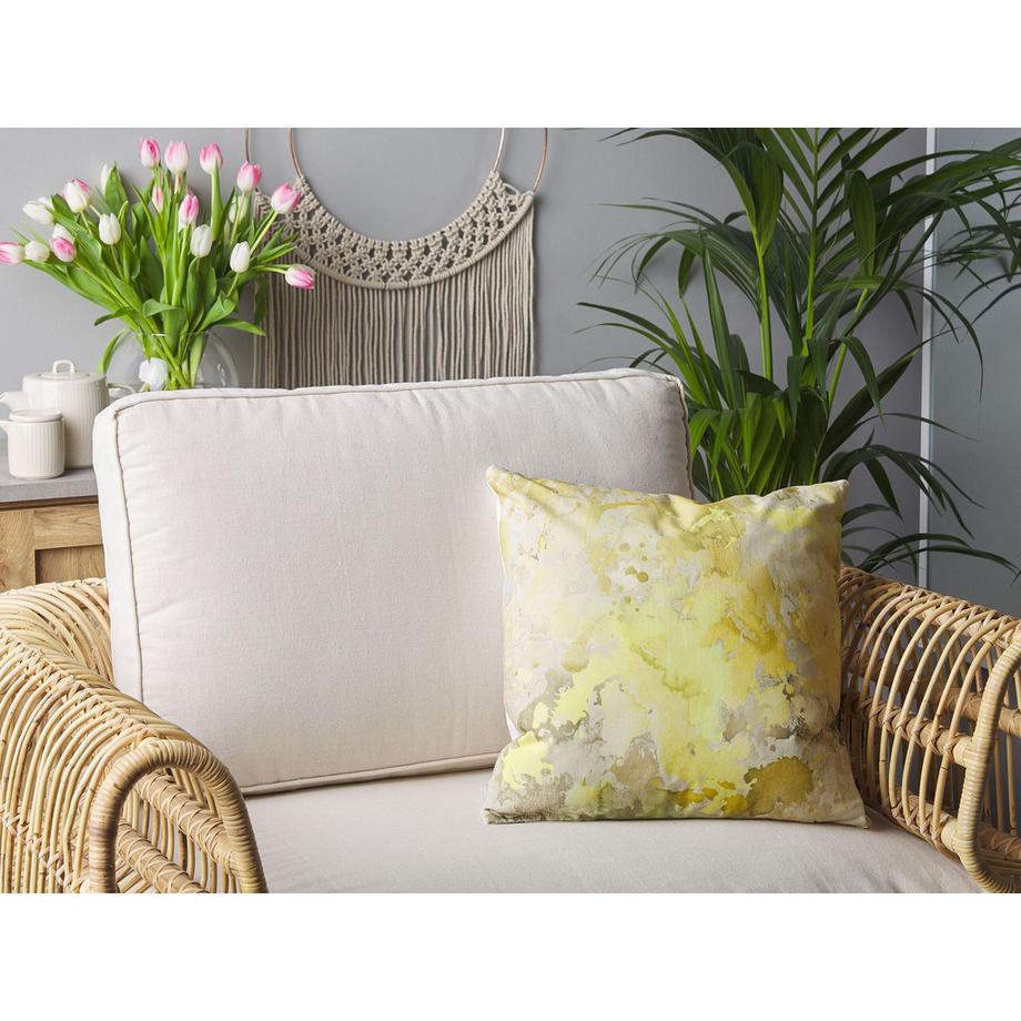 Beliani Dekokissen 2er Set aus Baumwolle Modern PACHIRA  