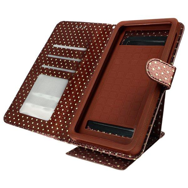 Image of Flip Cover Tupfen Größe XXL – Braun