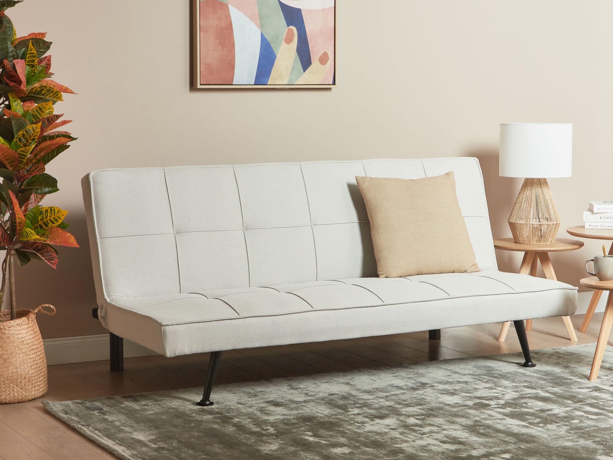 Beliani Schlafsofa aus Polyester Retro HASLE  