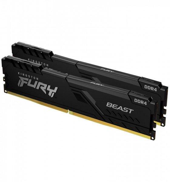 Kingston  FURY 32GB 2666MT/s DDR4 CL16 DIMM (Kit da 2) Beast Black 