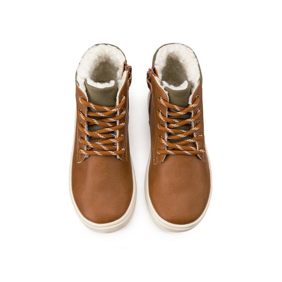 La Redoute Collections Bottines fourrées zippées et à lacets  