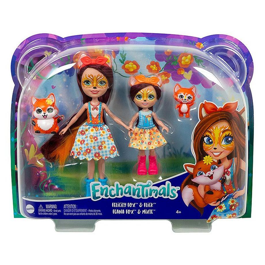 Enchantimals  Felicity Fox Puppe & kleine Schwester 