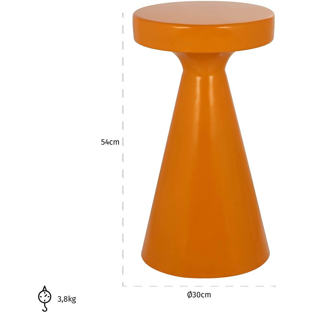 mutoni Table d'appoint Kimble orange 30x53  