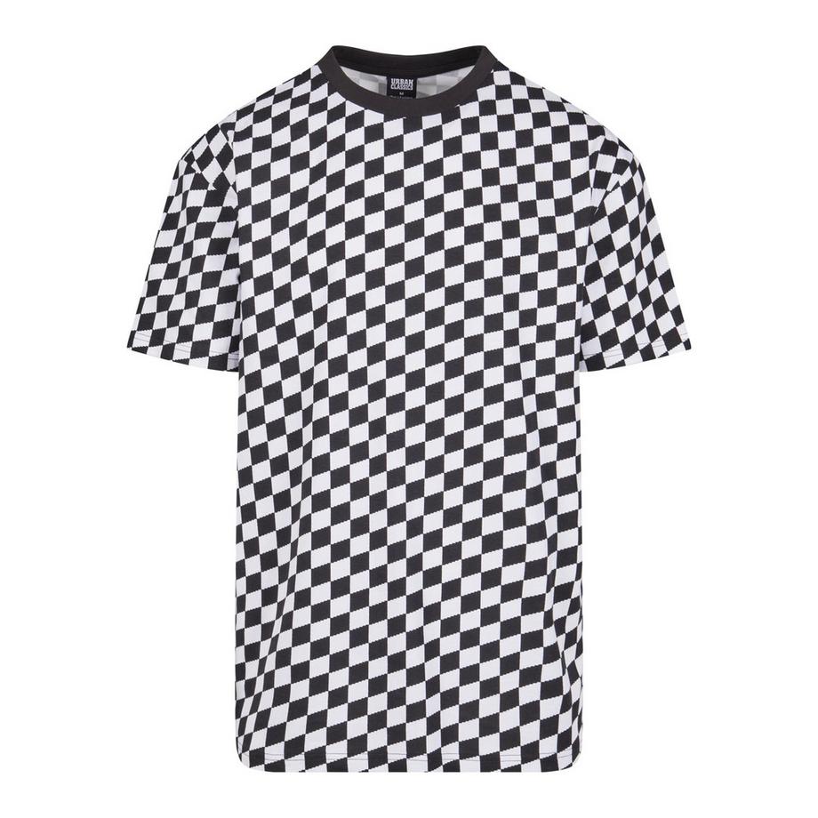 t-shirt à carreaux oversize