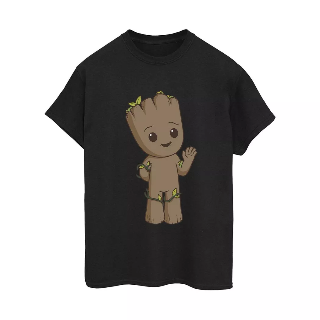 MARVEL - I Am Groot TShirt, für Damen, Schwarz, Größe S