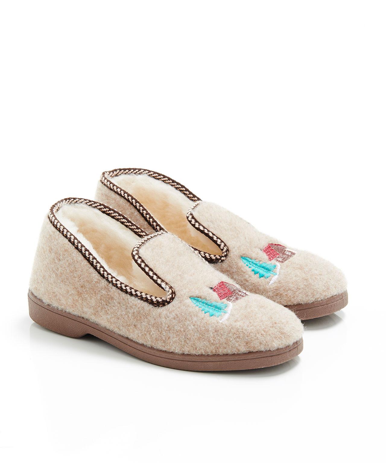 Image of Gefütterte Hausschuhe Aus Thermolactylfaser. Damen Camel 37