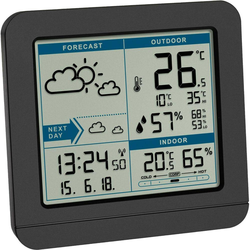 TFA Funk-Wetterstation Sky schwarz 123x117mm 35.1152.01  