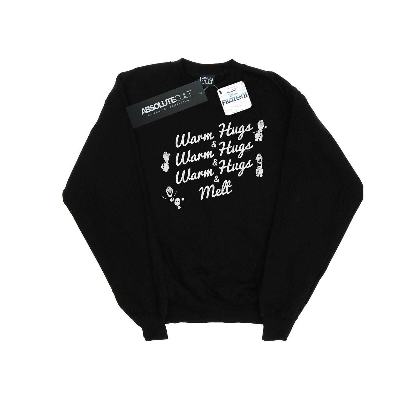 Image of Frozen 2 Olaf Warm Hugs And Melt Sweatshirt Unisex Schwarz 140/146