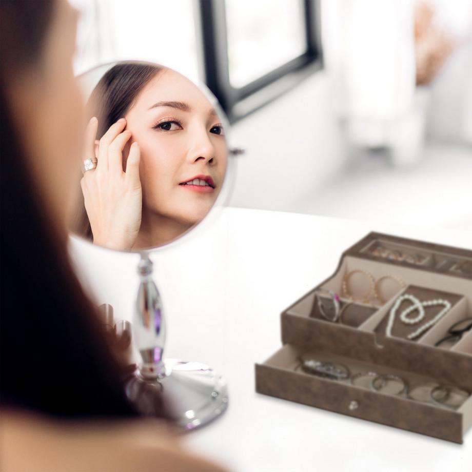 Northix  Schmuckschatulle in Lederoptik 