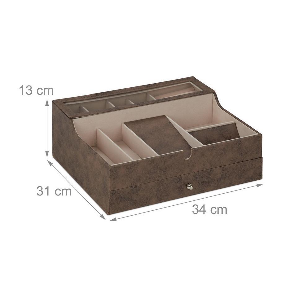 Northix  Schmuckschatulle in Lederoptik 