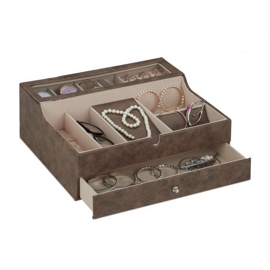 Northix  Schmuckschatulle in Lederoptik 
