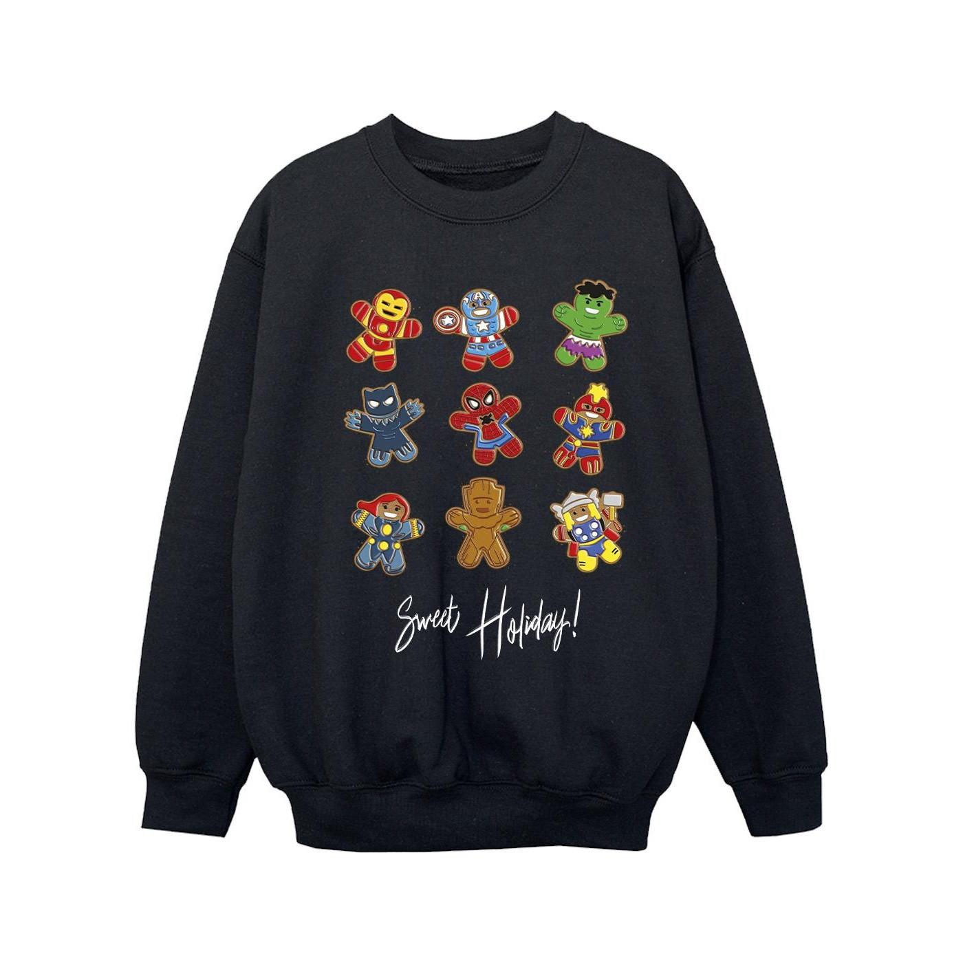 Image of Gingerbread Avengers Sweatshirt Mädchen Schwarz 116