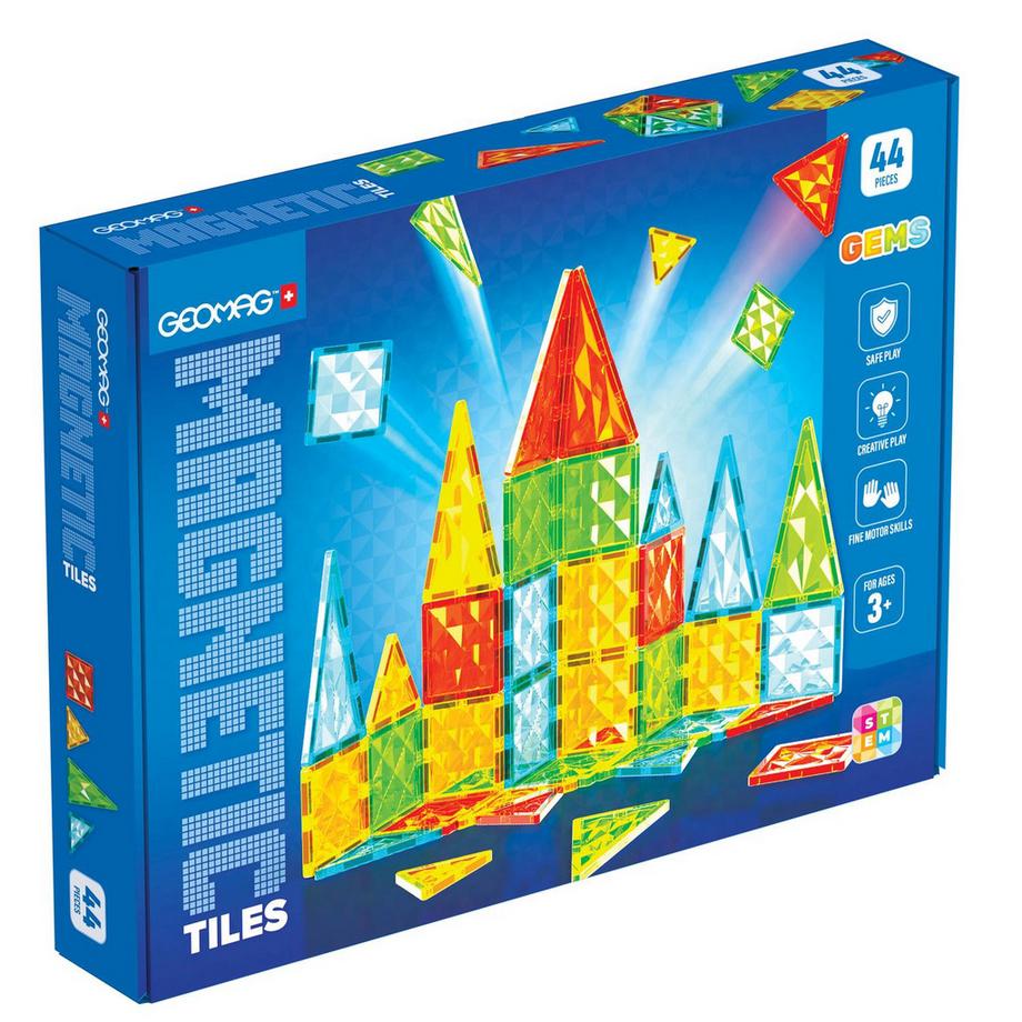 Geomag  Magnetic Tiles Gems (44Teile) 