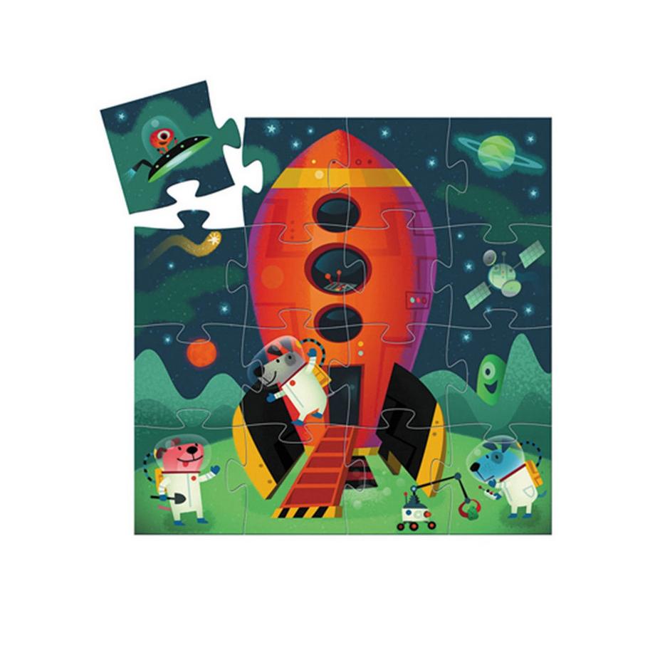 Djeco  Puzzle Rakete (16Teile) 