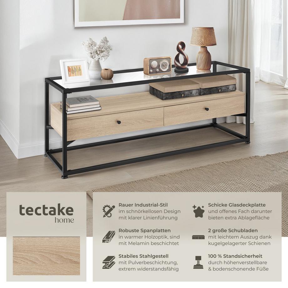 Tectake Sideboard Maidenhead Industrial Style Holz und Stahl  