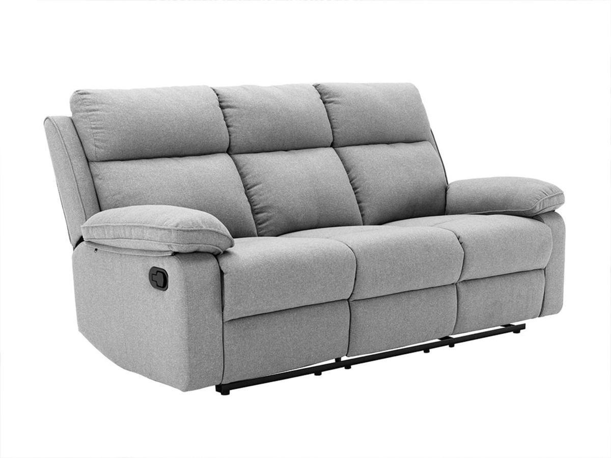 Vente-unique Relaxsofa 3Sitzer Stoff LANA  