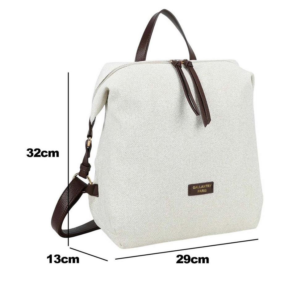 Gallantry Sac à Dos Casual Zippé Toile Contrastée  
