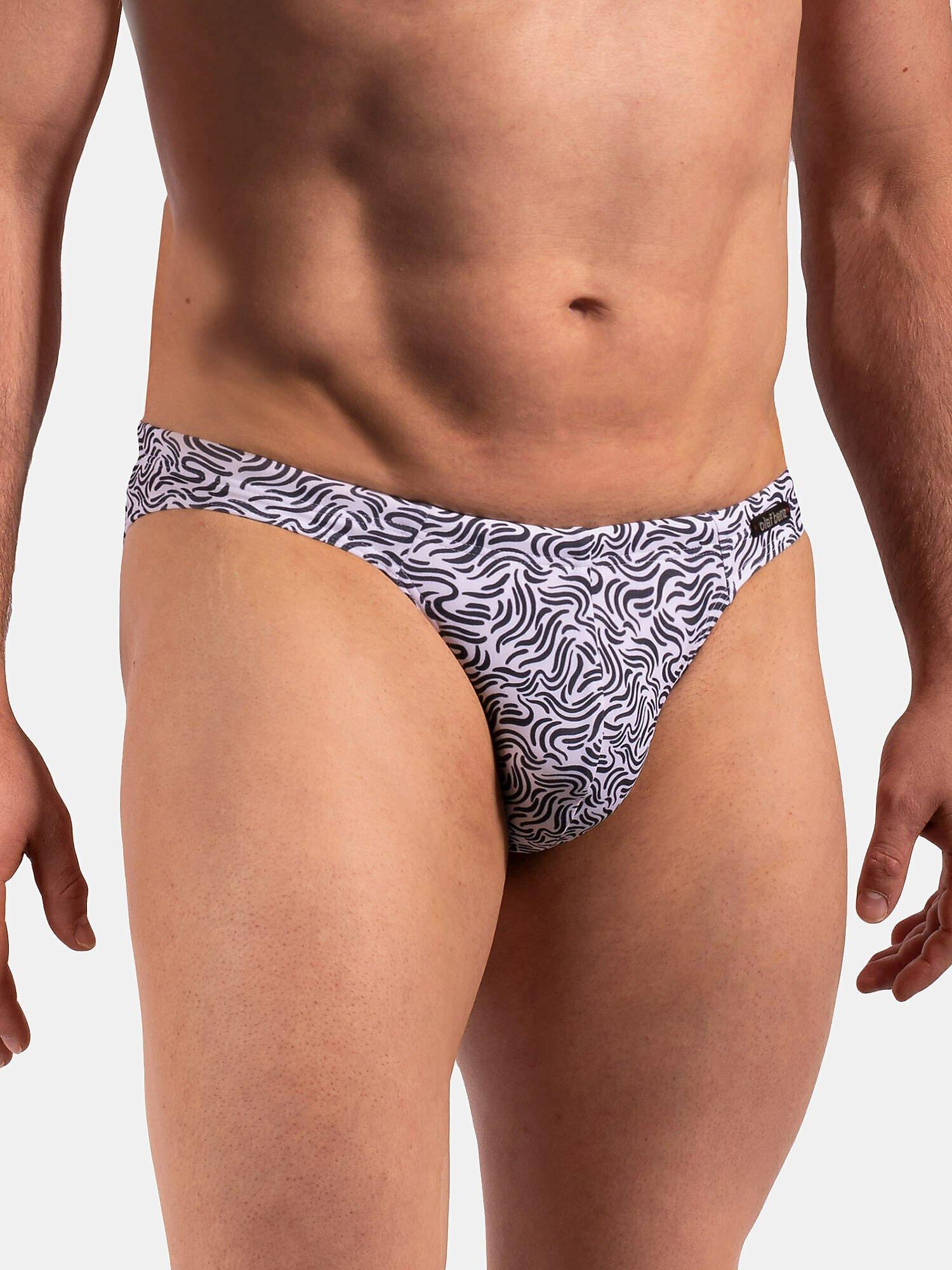 Image of Bade-slip Unisex Schwarz Bedruckt S