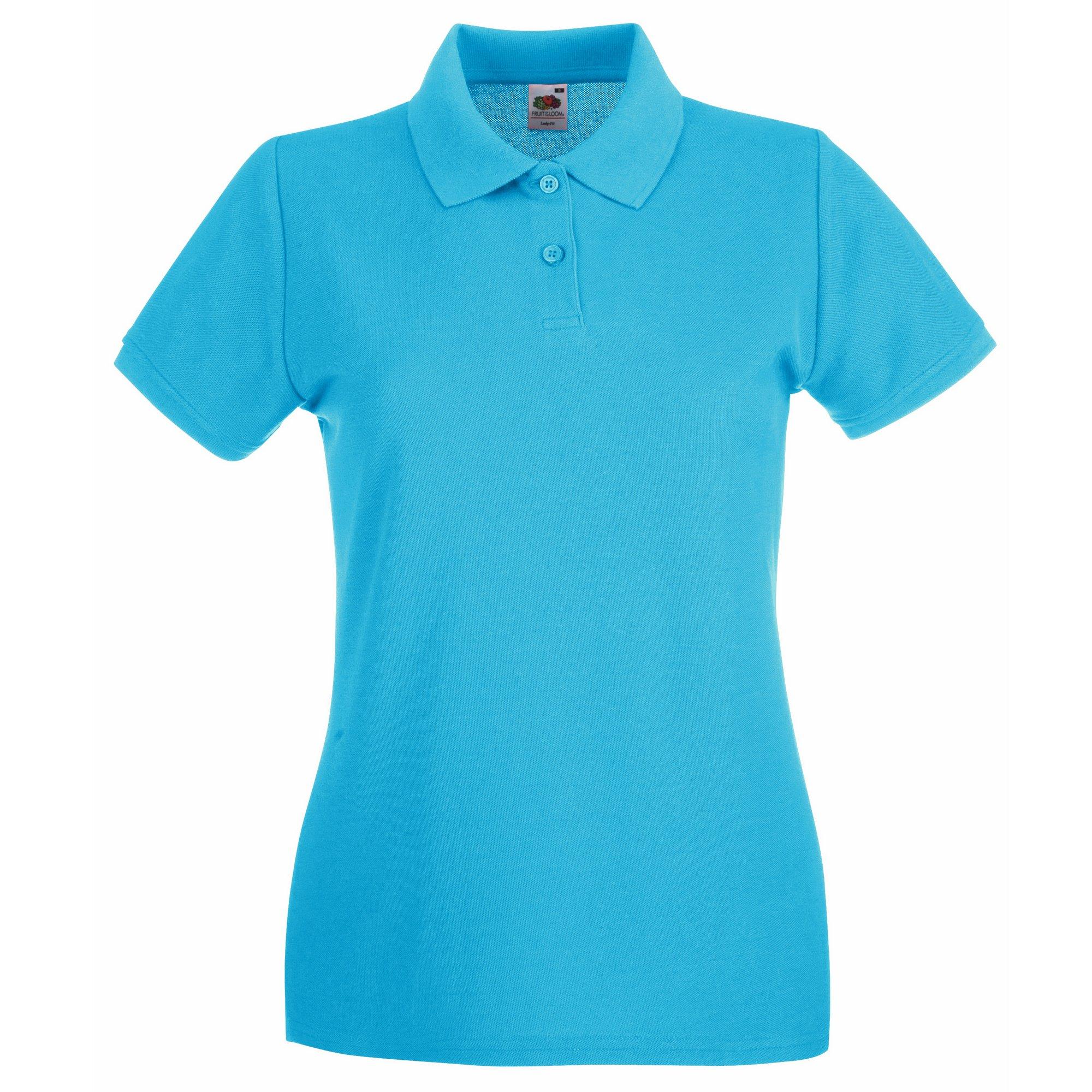 Image of Ladyfit Premium Poloshirt Damen Blau S