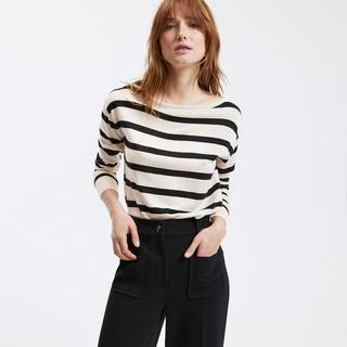 La Redoute Collections  Pull rayé col bateau 