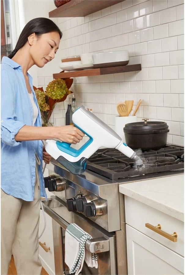 BLACK+DECKER Black + Decker Dampfreiniger 8er Set 1500W, 2 Stufen, 500ml Tank, Kabel 6m  