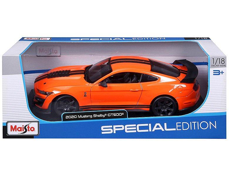 Maisto  1:18 Ford Mustang Shelby GT500 2020 Orange 